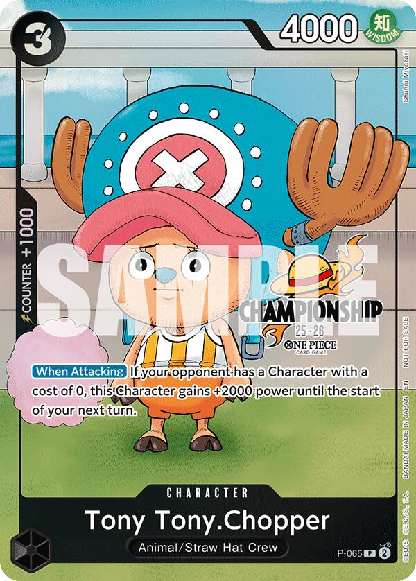Tony Tony.Chopper (CS 25-26 Event Pack Finalist Ver.) [One Piece Promotion Cards] | Cards and Coasters CA