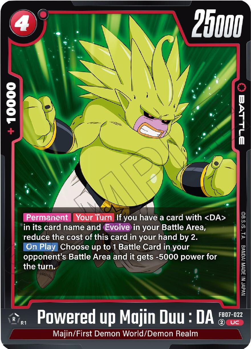 Powered Up Majin Buu : DA [Wish For Shenron] | Cards and Coasters CA