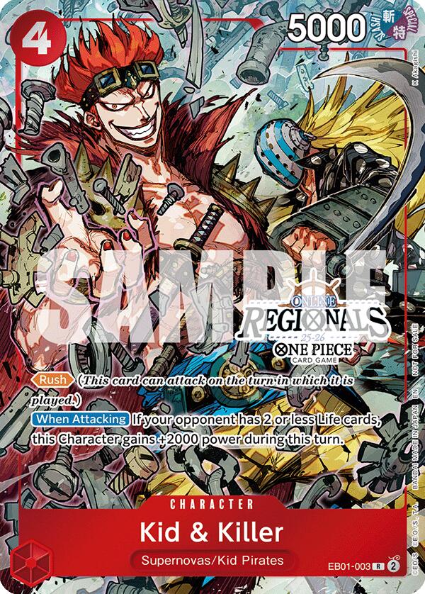 Kid & Killer (Online Regional Participation Pack 2025 Vol.2) [One Piece Promotion Cards] | Cards and Coasters CA