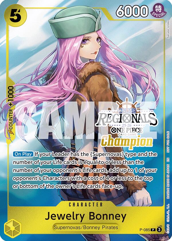 Jewelry Bonney (Online Regional Champion Card Set 2025 Vol.2) [One Piece Promotion Cards] | Cards and Coasters CA