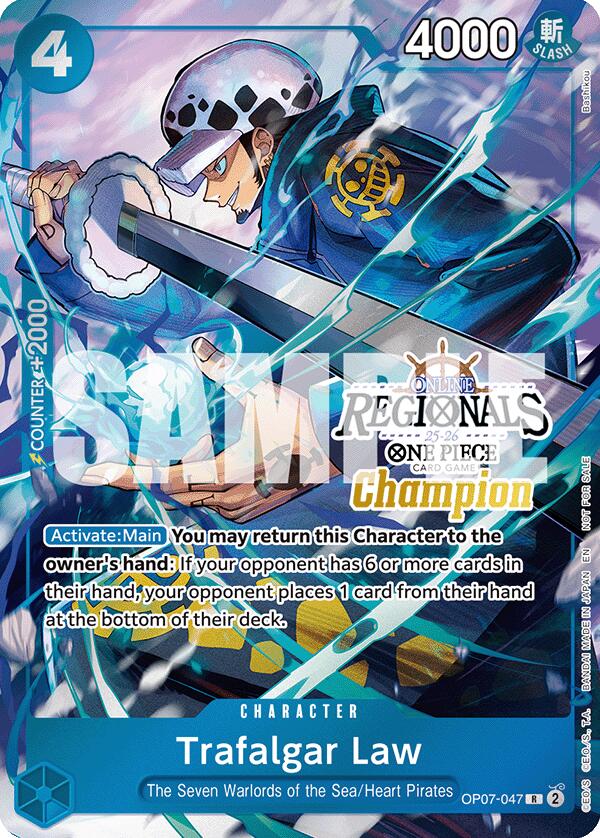 Trafalgar Law (Online Regional Champion Card Set 2025 Vol.2) [One Piece Promotion Cards] | Cards and Coasters CA