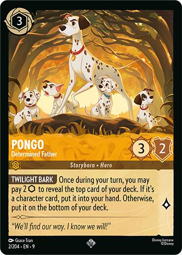 Pongo - Determined Father (2/204) [Fabled] | Cards and Coasters CA