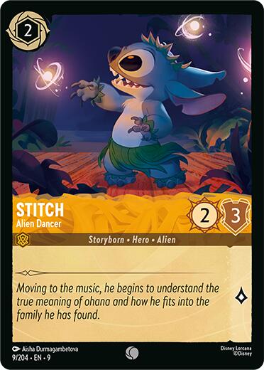 Stitch - Alien Dancer (9/204) [Fabled] | Cards and Coasters CA
