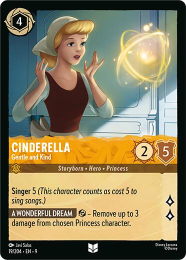 Cinderella - Gentle and Kind (19/204) [Fabled] | Cards and Coasters CA