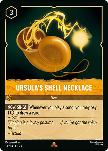 Ursula's Shell Necklace (33/204) [Fabled] | Cards and Coasters CA