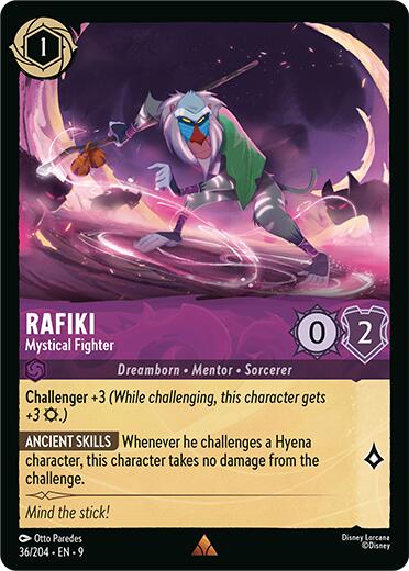 Rafiki - Mystical Fighter (36/204) [Fabled] | Cards and Coasters CA