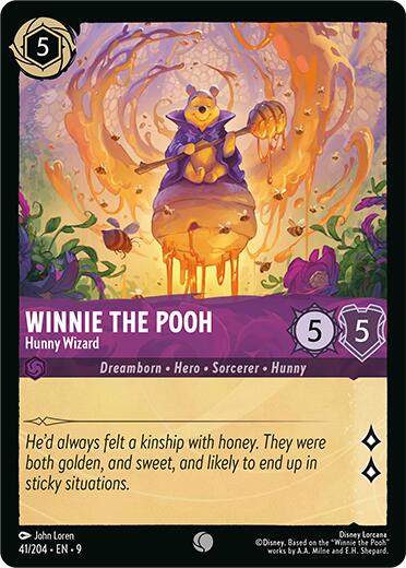 Winnie the Pooh - Hunny Wizard (41/204) [Fabled] | Cards and Coasters CA