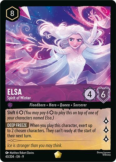 Elsa - Spirit of Winter (43/204) [Fabled] | Cards and Coasters CA