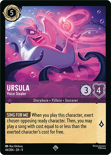 Ursula - Voice Stealer (44/204) [Fabled] | Cards and Coasters CA