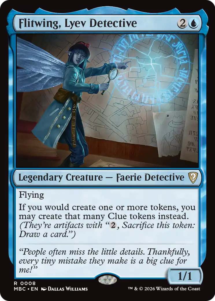 Flitwing, Lyev Detective [Mystery Booster: Commander Edition] | Cards and Coasters CA