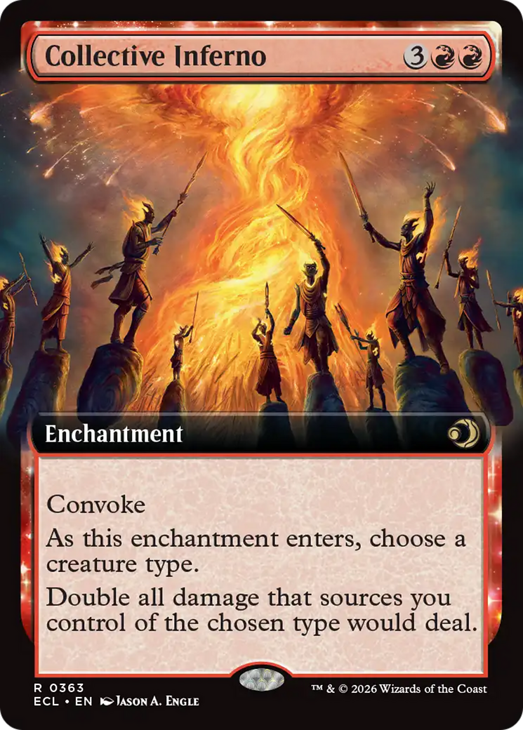 Collective Inferno (Extended Art) [Lorwyn Eclipsed] | Cards and Coasters CA