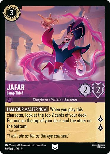 Jafar - Lamp Thief (59/204) [Fabled] | Cards and Coasters CA
