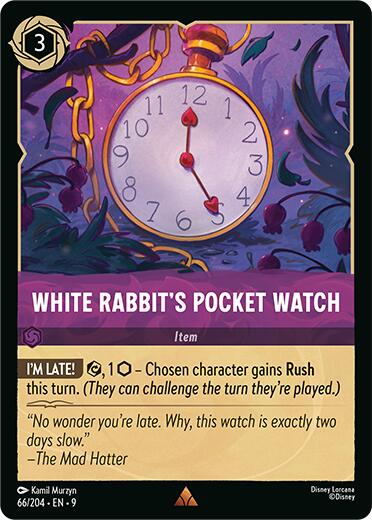 White Rabbit's Pocket Watch (66/204) [Fabled] | Cards and Coasters CA