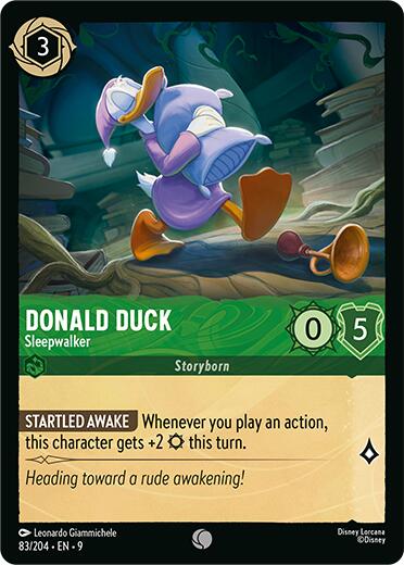 Donald Duck - Sleepwalker (83/204) [Fabled] | Cards and Coasters CA