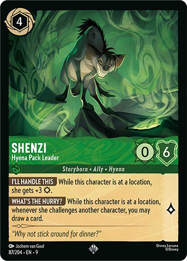 Shenzi - Hyena Pack Leader (87/204) [Fabled] | Cards and Coasters CA
