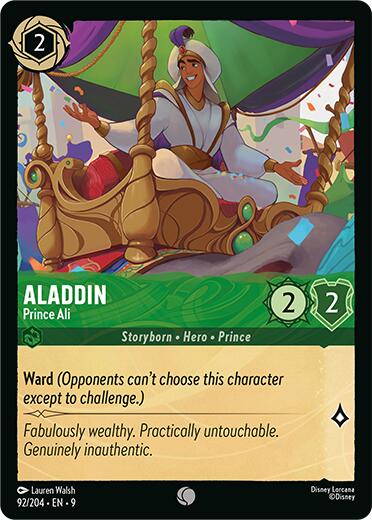 Aladdin - Prince Ali (92/204) [Fabled] | Cards and Coasters CA