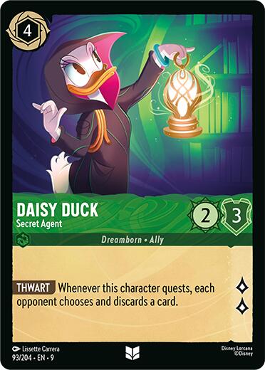 Daisy Duck - Secret Agent (93/204) [Fabled] | Cards and Coasters CA