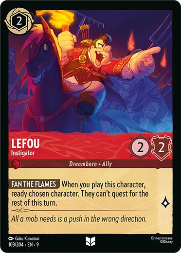 LeFou - Instigator (103/204) [Fabled] | Cards and Coasters CA