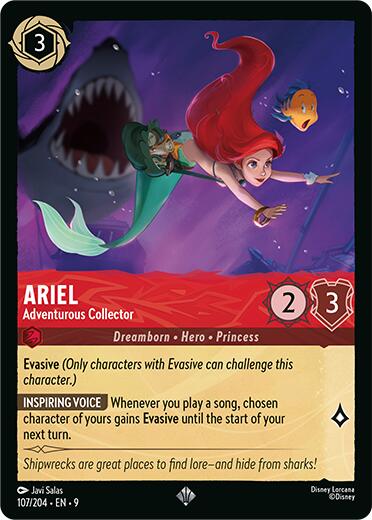 Ariel - Adventurous Collector (107/204) [Fabled] | Cards and Coasters CA