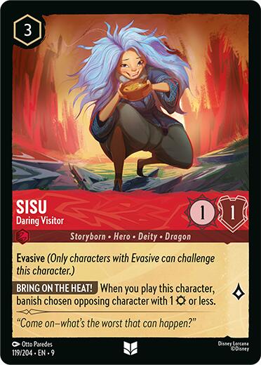 Sisu - Daring Visitor (119/204) [Fabled] | Cards and Coasters CA