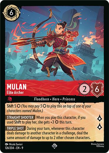 Mulan - Elite Archer (126/204) [Fabled] | Cards and Coasters CA