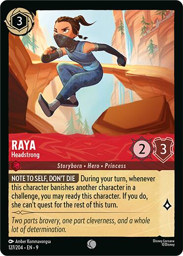 Raya - Headstrong (127/204) [Fabled] | Cards and Coasters CA