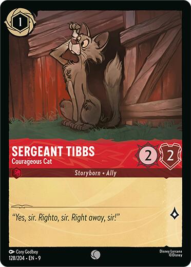 Sergeant Tibbs - Courageous Cat (128/204) [Fabled] | Cards and Coasters CA