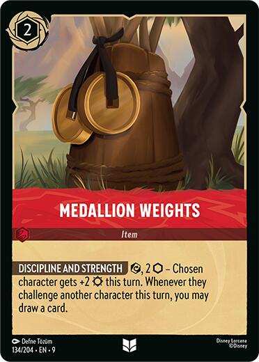 Medallion Weights (134/204) [Fabled] | Cards and Coasters CA