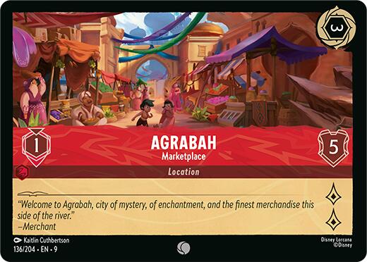 Agrabah - Marketplace (136/204) [Fabled] | Cards and Coasters CA