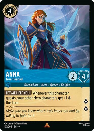 Anna - True-Hearted (137/204) [Fabled] | Cards and Coasters CA