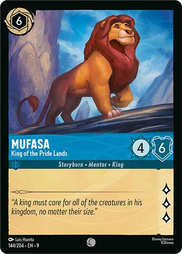 Mufasa - King of the Pride Lands (144/204) [Fabled] | Cards and Coasters CA