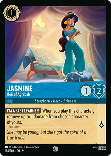 Jasmine - Heir of Agrabah (155/204) [Fabled] | Cards and Coasters CA