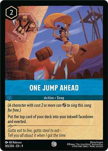 One Jump Ahead (165/204) [Fabled] | Cards and Coasters CA