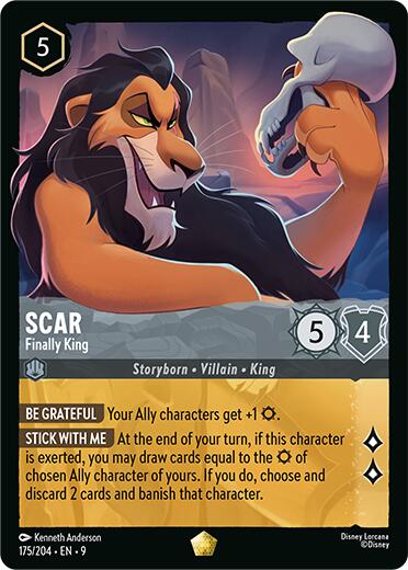 Scar - Finally King (175/204) [Fabled] | Cards and Coasters CA