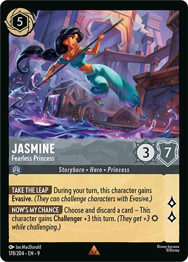 Jasmine - Fearless Princess (178/204) [Fabled] | Cards and Coasters CA
