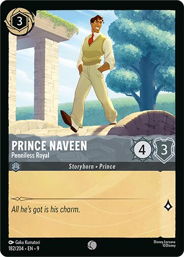 Prince Naveen - Penniless Royal (182/204) [Fabled] | Cards and Coasters CA