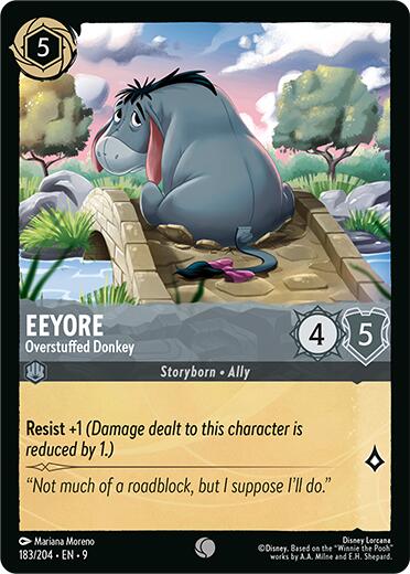 Eeyore - Overstuffed Donkey (183/204) [Fabled] | Cards and Coasters CA