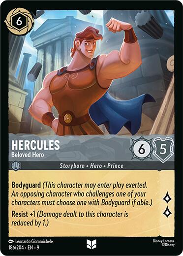 Hercules - Beloved Hero (186/204) [Fabled] | Cards and Coasters CA
