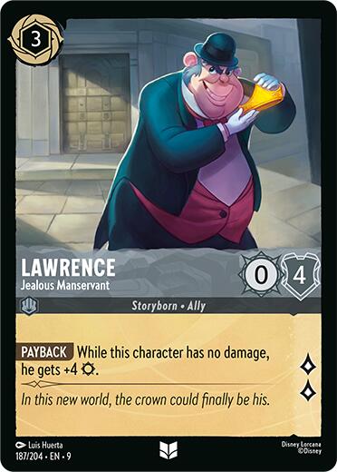 Lawrence - Jealous Manservant (187/204) [Fabled] | Cards and Coasters CA