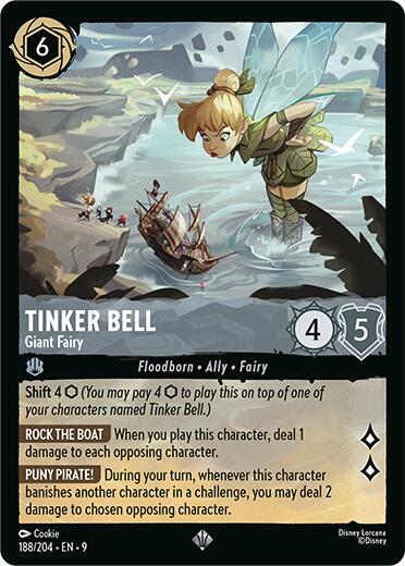 Tinker Bell - Giant Fairy (188/204) [Fabled] | Cards and Coasters CA