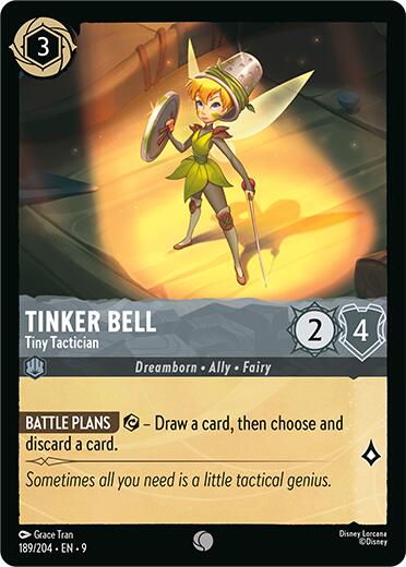 Tinker Bell - Tiny Tactician (189/204) [Fabled] | Cards and Coasters CA