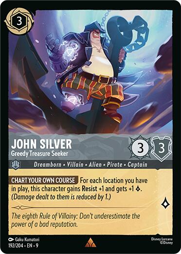 John Silver - Greedy Treasure Seeker (192/204) [Fabled] | Cards and Coasters CA