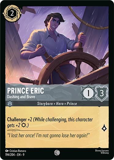 Prince Eric - Dashing and Brave (194/204) [Fabled] | Cards and Coasters CA