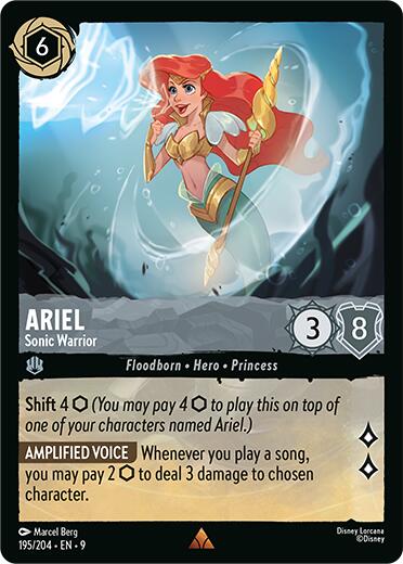 Ariel - Sonic Warrior (195/204) [Fabled] | Cards and Coasters CA