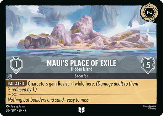 Maui's Place of Exile - Hidden Island (204/204) [Fabled] | Cards and Coasters CA