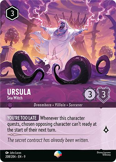 Ursula - Sea Witch (Epic) (208/204) [Fabled] | Cards and Coasters CA