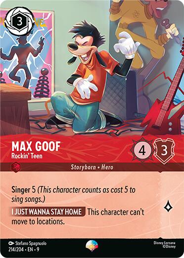 Max Goof - Rockin' Teen (Epic) (214/204) [Fabled] | Cards and Coasters CA