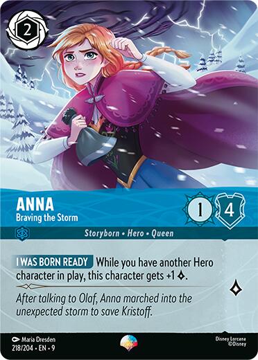 Anna - Braving the Storm (Epic) (218/204) [Fabled] | Cards and Coasters CA