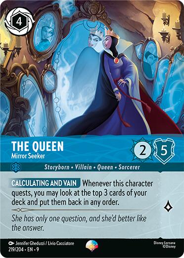 The Queen - Mirror Seeker (Epic) (219/204) [Fabled] | Cards and Coasters CA