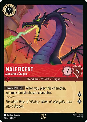 Maleficent - Monstrous Dragon (Store Championship Participant) (4/P3) [Promo Cards] | Cards and Coasters CA
